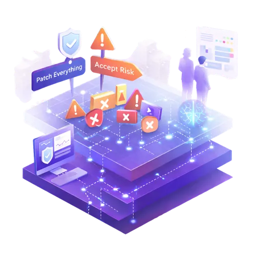 The patching dilemma: patch everything and risk disruption, or accept risk and hope for the best