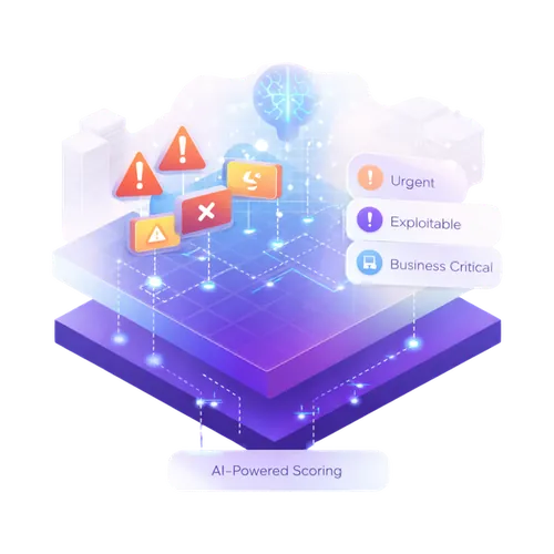 Illustration representing overwhelming security alerts without prioritization